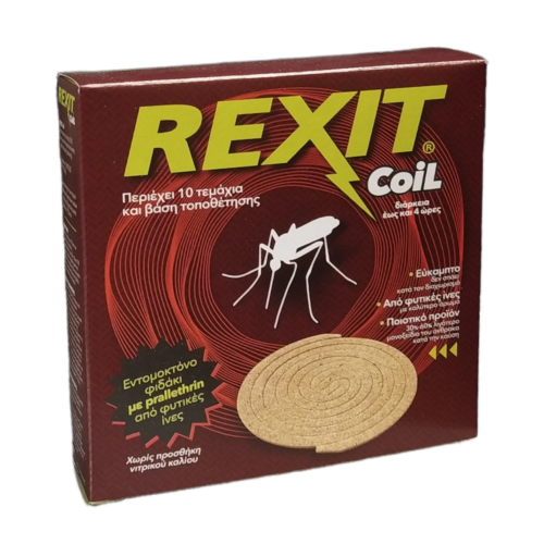 Εντομοαπωθητικό Spiral (Φιδάκι) Φυτικό Rexit Coil 10τεμ.
