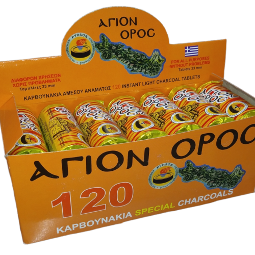 Καρβουνάκι Άγιον Όρος 20τεμ. Ø33mm