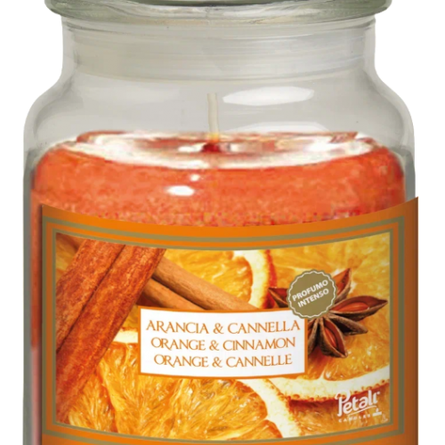 Κερί Αρωματικό Πορτοκάλι-Κανέλλα σε Βάζο 510gr