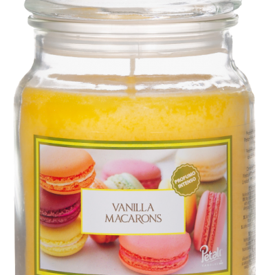 Κερί Αρωματικό Βανίλια Macarons σε Βάζο 510gr