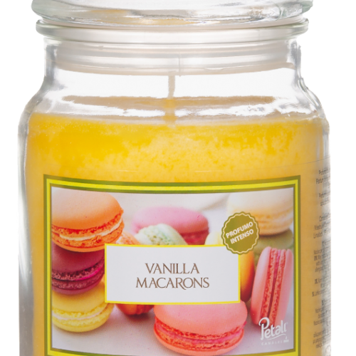 Κερί Αρωματικό Βανίλια Macarons σε Βάζο 510gr