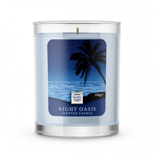Κερί Αρωματικό Night Oasis σε ποτήρι Γυάλινο 135gr