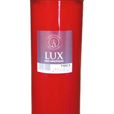 Κερί Διαρκείας Lux T100S Κόκκινο