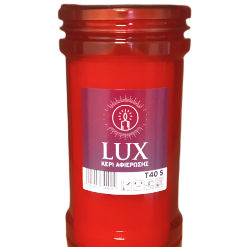 Κερί Διαρκείας Lux T40S Κόκκινο
