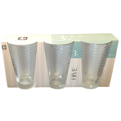 Ποτήρι Νερού Hive 34.5cl 3τεμ.
