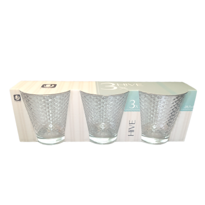 Ποτήρι Ουίσκι Hive 28.5cl 3τεμ.