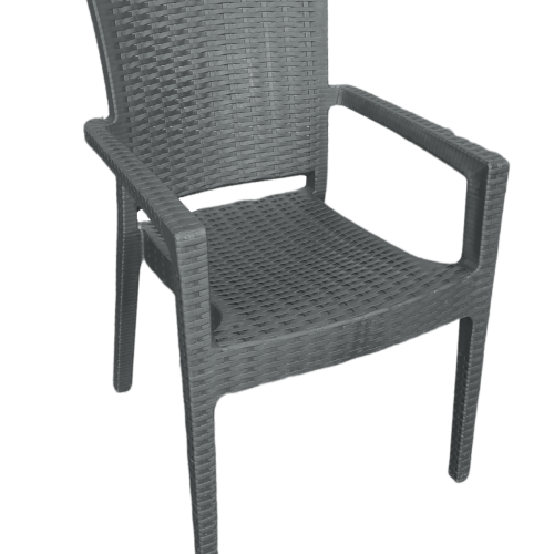 Καρέκλα Rattan Άρτεμις Ανθρακί