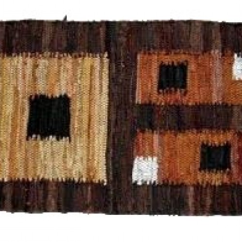 Χαλάκι Δερμάτινο με Σχέδιο 80x160cm