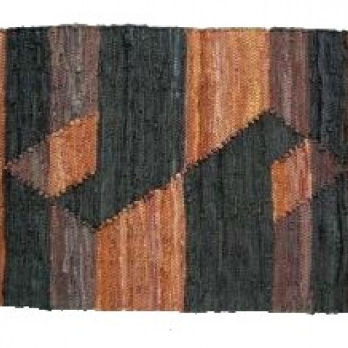Χαλάκι Δερμάτινο με Σχέδιο 65x135cm