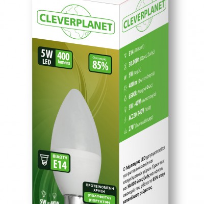 Λάμπα Led Myeco Κερί E14 6500K Ψυχρό 5W