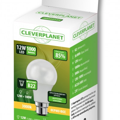 Λάμπα Led Myeco B22 3000K Θερμό 12W