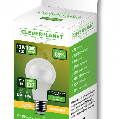 Λάμπα Led Myeco E27 3000K Θερμό 12W
