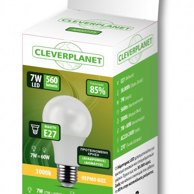 Λάμπα Led Myeco E27 3000K Θερμό 7W