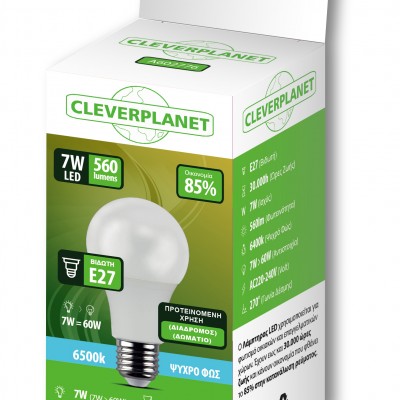 Λάμπα Led Myeco E27 6500K Ψυχρό 7W
