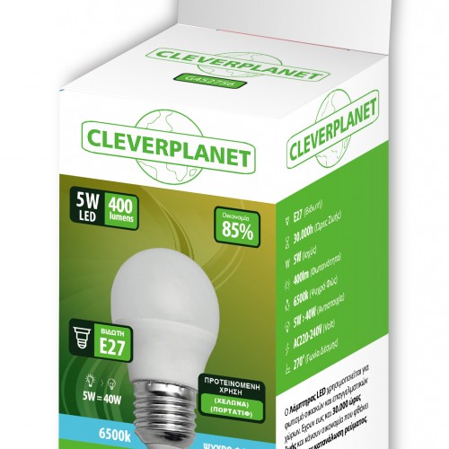 Λάμπα Led Myeco Σφαίρα E27 6500K Ψυχρό 5W