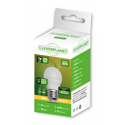 Λάμπα Led Myeco Σφαίρα E27 3000K Θερμό 7W