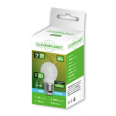 Λάμπα Led Myeco Σφαίρα E27 6500K Ψυχρό 7W