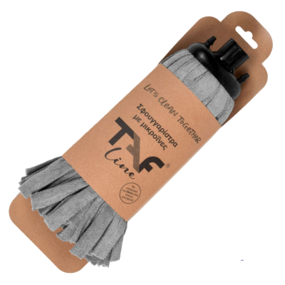 Σφουγγαρίστρα Microfiber Tafline Στρογγυλές Λωρίδες 