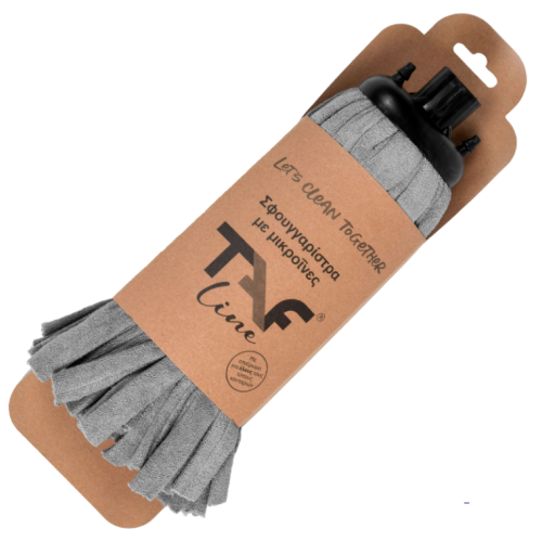 Σφουγγαρίστρα Microfiber Tafline Στρογγυλές Λωρίδες 