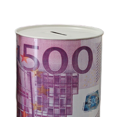 Κουμπαράς Μεταλλικός Euro 13x11 cm