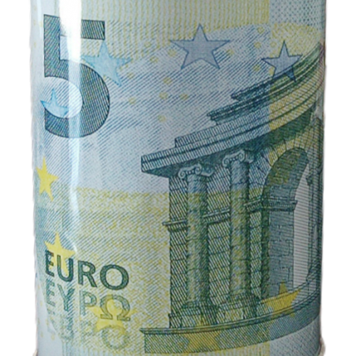 Κουμπαράς Μεταλλικός Euro 19x13 cm