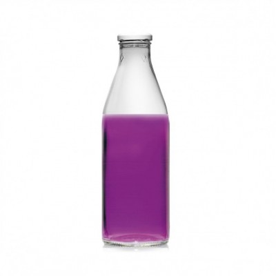 Μπουκάλι Γυάλινο Μωβ 1000ml