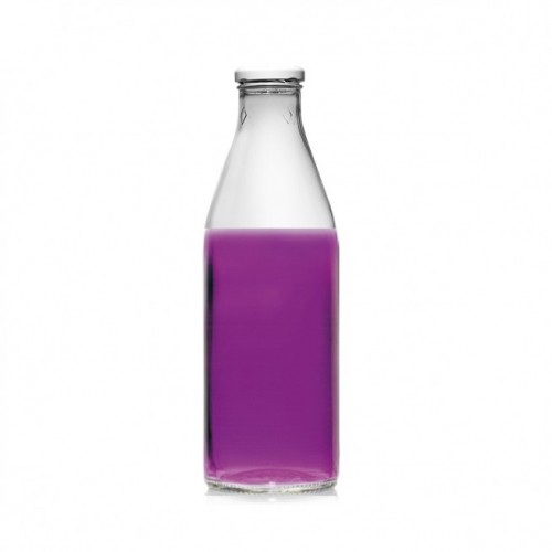 Μπουκάλι Γυάλινο Μωβ 1000ml