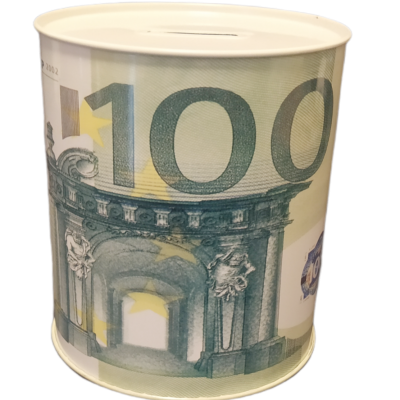 Κουμπαράς Μεταλλικός Decor Μεγάλος Ø11 x h13cm