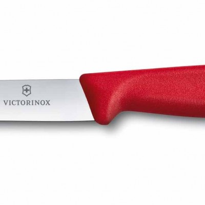 Μαχαίρι VICTORINOX Ίσιο Μυτερό Κόκκινο (Μήκος λάμας 10 cm)