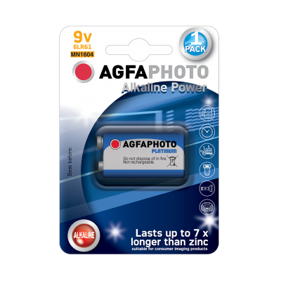 Μπαταρία Agfa Αλκαλική 9V 6LR61 4τεμ.