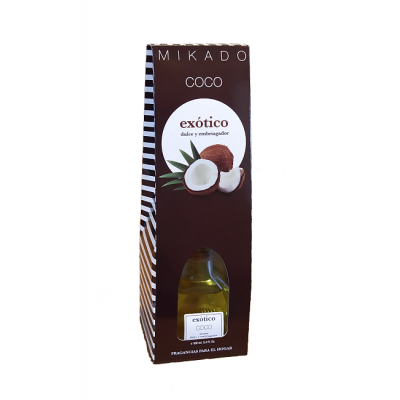 Αρωματικό Χώρου Diffuser με Sticks Κωνικό Coco 100ml