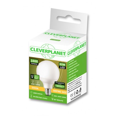 Λάμπα Led G120 3000K (Θερμό) E27 20W
