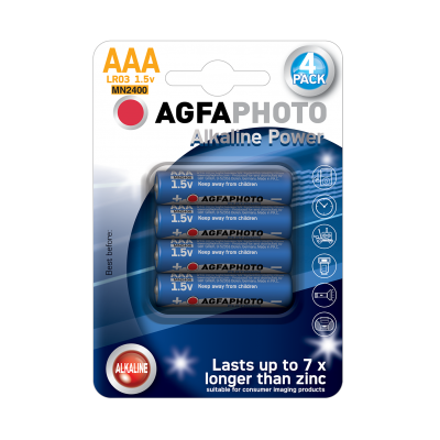 Μπαταρία Agfa Αλκαλική 1.5V LR03 4τεμ. ΑΑΑ