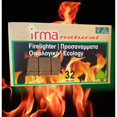 Προσάναμμα Οικολογικό Irma 32 Κύβων