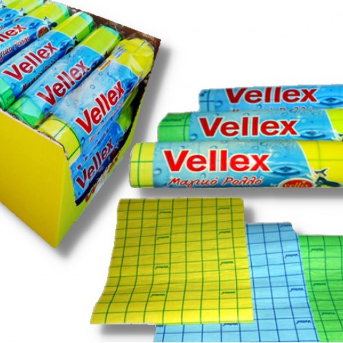 Πετσέτα Καθαρισμού Vellex Ρολό 25x150cm