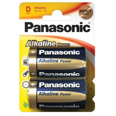 Μπαταρία Panasonic Αλκαλική  LR-20 2τεμ.(D)