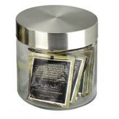 Βάζο Γυάλινο με Inox Καπάκι 850ml