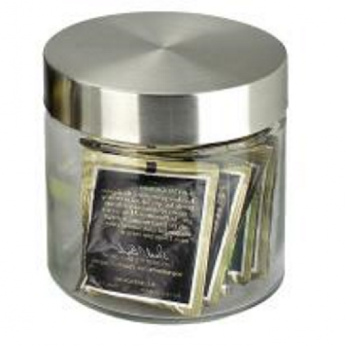 Βάζο Γυάλινο με Inox Καπάκι 850ml