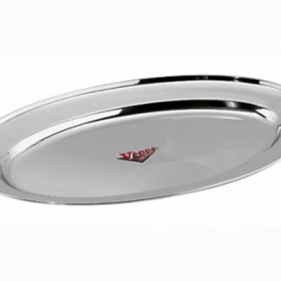 Πιατέλα Inox Οβάλ με Κορδόνι Νο30 (30cm)