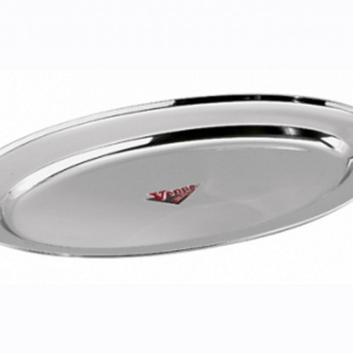 Πιατέλα Inox Οβάλ με Κορδόνι Νο30 (30cm)