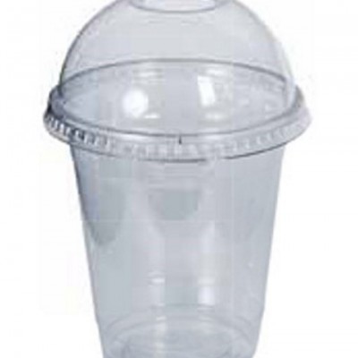 Ποτήρι Μιας Χρήσης Διαφανές με Καπάκι 300ml Σετ 15τεμ.