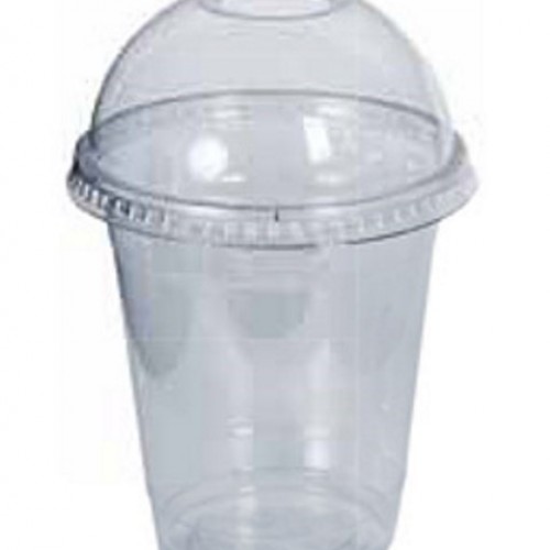 Ποτήρι Μιας Χρήσης Διαφανές με Καπάκι 300ml Σετ 15τεμ.