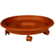 Πιάτο Γλάστρας TERRACOTTA με Ρόδες Νο273