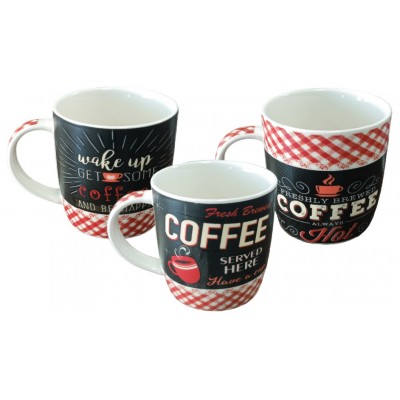 Κούπα MARVA Καρώ & Decor 350ml